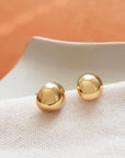 Gold Dome Earrings