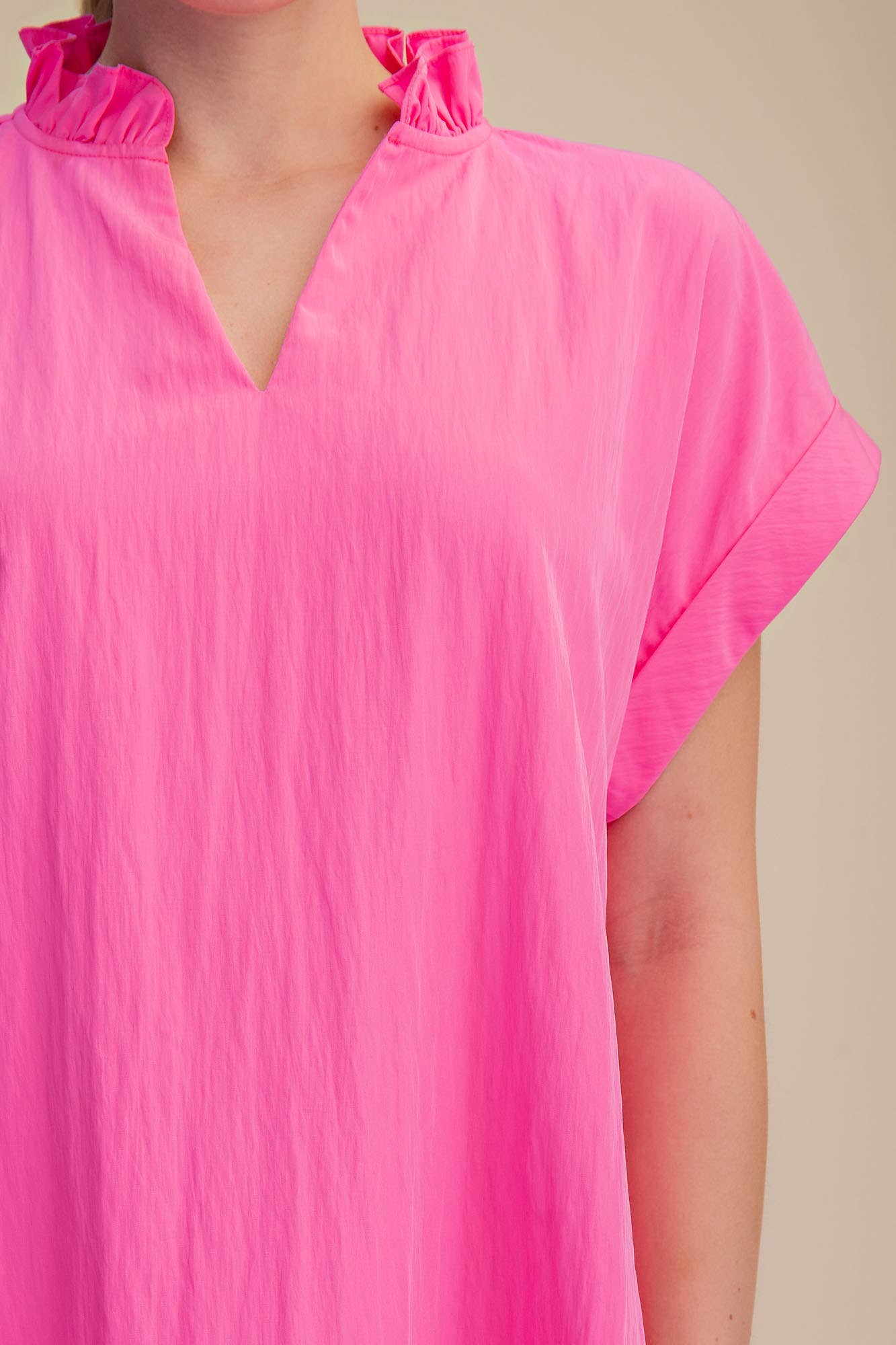 Simple Joy Midi Dress-Hot Pink