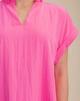 Simple Joy Midi Dress-Hot Pink