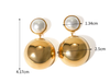 Pearl and Gold Drop Earring