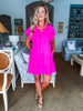 Weekend Vibes Mini Dress- Pink