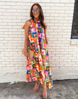 Petal Pop Maxi Dress