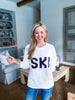 Ski Sport Sweater-White/Navy