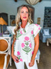 Lavender Love Floral Top-Pink/Cream