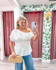 Selena One Shoulder Smocked Top