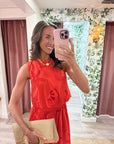 Ocean Mist Eyelet Lace Top