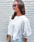 Love Note Pintuck Top