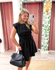 Timeless Era Mini Dress-Black
