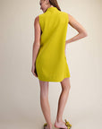 Yacht Luxe Mini Dress-Lime