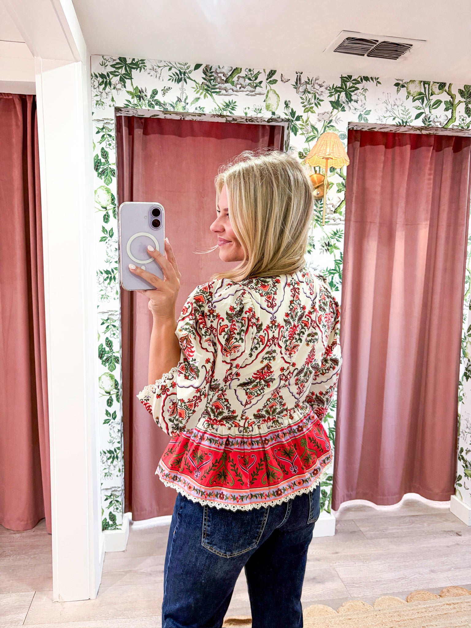 Rosita Floral Peplum Top