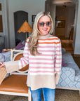 Golden Haze Striped Sweater