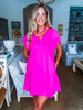 Weekend Vibes Mini Dress- Pink