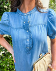 Denim Roots Mini Dress
