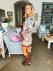Western Sky Border Mini Dress