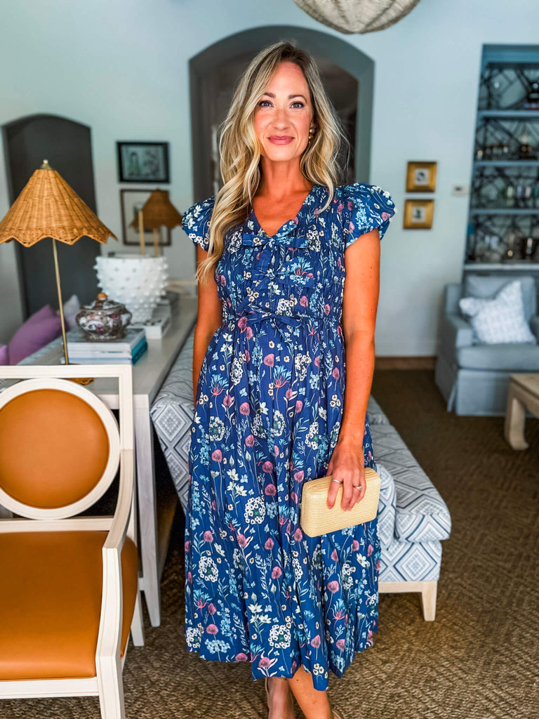 Meadow Song Floral Midi Dress