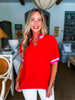 Summer Chill Top-Tomato Red