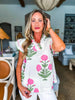 Lavender Love Floral Top-Pink/Cream