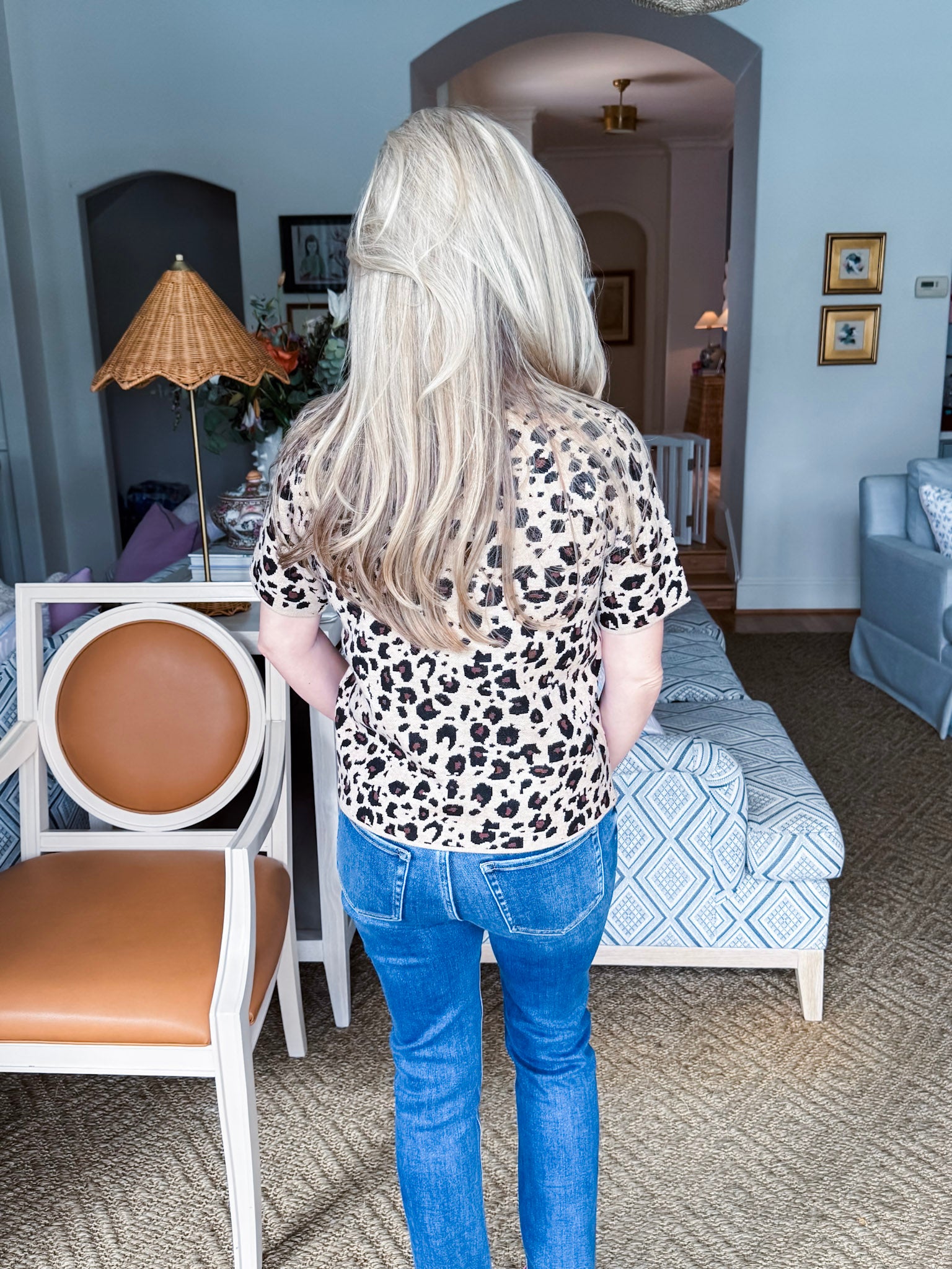 Jacquard Jungle Knit Top