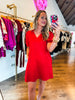 Tennis Time Dress- Red