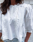Love Note Pintuck Top