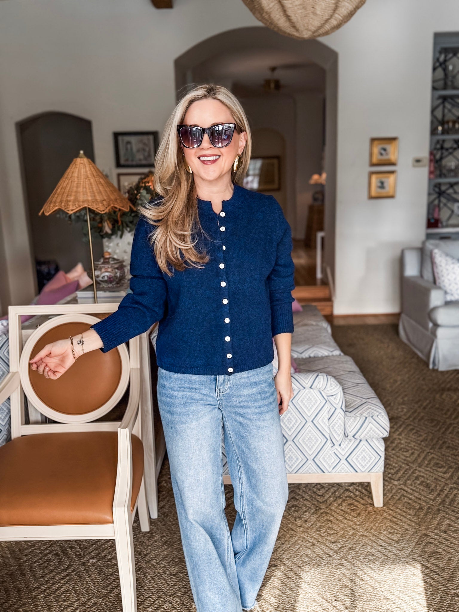 Cozy Nights Cardigan-Midnight Navy