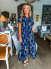 Botanical Moment Pattern Midi Dress