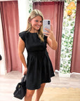 Timeless Era Mini Dress-Black