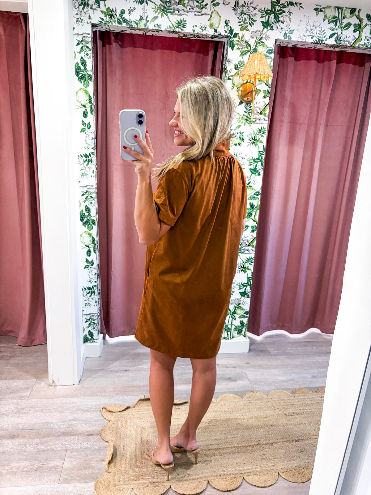 Margaux Mini Dress-Camel