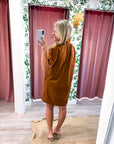 Margaux Mini Dress-Camel