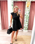 Timeless Era Mini Dress-Black