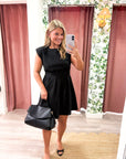 Timeless Era Mini Dress-Black
