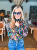 Midnight Garden Floral Top