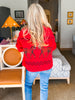 Horse Knit Sweater-Red