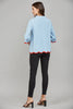Go With the Flow Knit Top-Blue/Orange