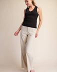 Florence Lace Tank- Black