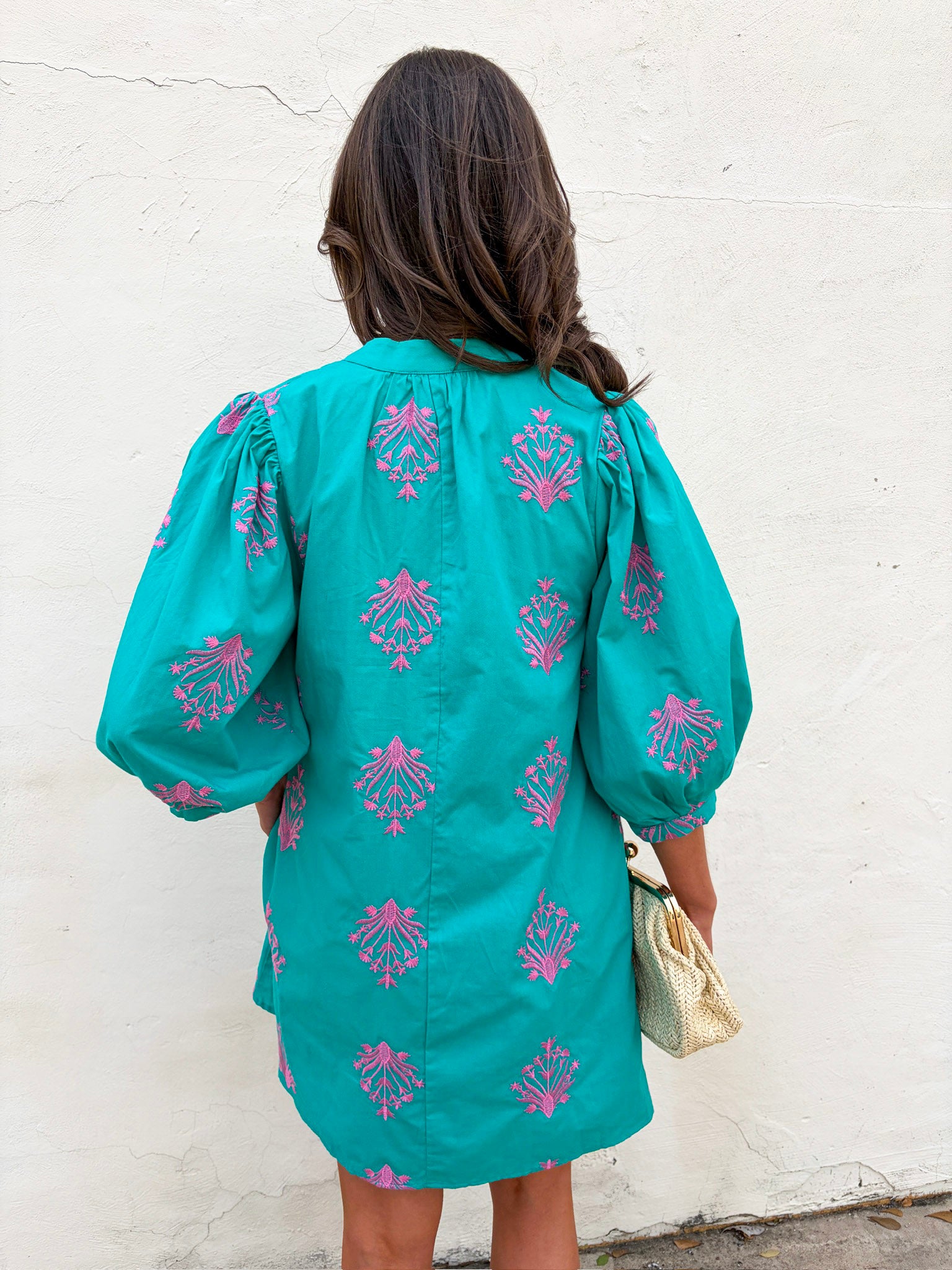 Chalton Street Embroidered Mini Dress