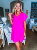 Weekend Vibes Mini Dress- Pink