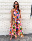 Petal Pop Maxi Dress