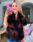 PREORDER: Zenzi Jungle Smocked Top