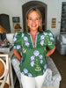 Tour The Town Floral Top-Green