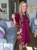 Crimson Petal Mini Dress