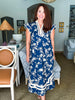 Teatime Time Floral Print Midi Dress