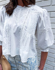 Love Note Pintuck Top