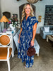Botanical Moment Pattern Midi Dress