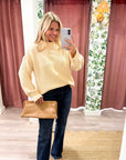 Downtown Girl Sweater-Natural