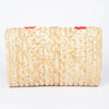 Kiss Kiss Heart Straw Clutch