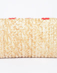 Kiss Kiss Heart Straw Clutch