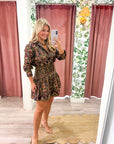 Adriana Paisley Mini Dress