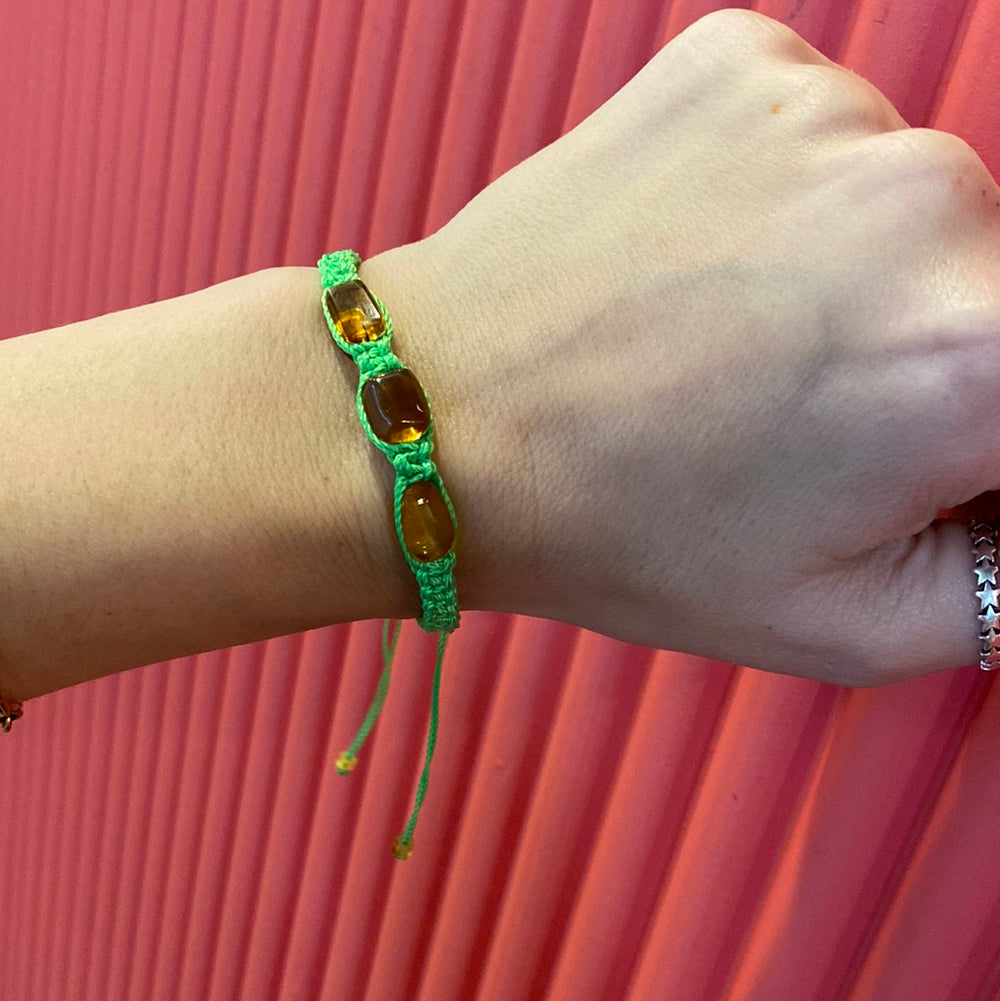 Amber Drawstrings- Lime