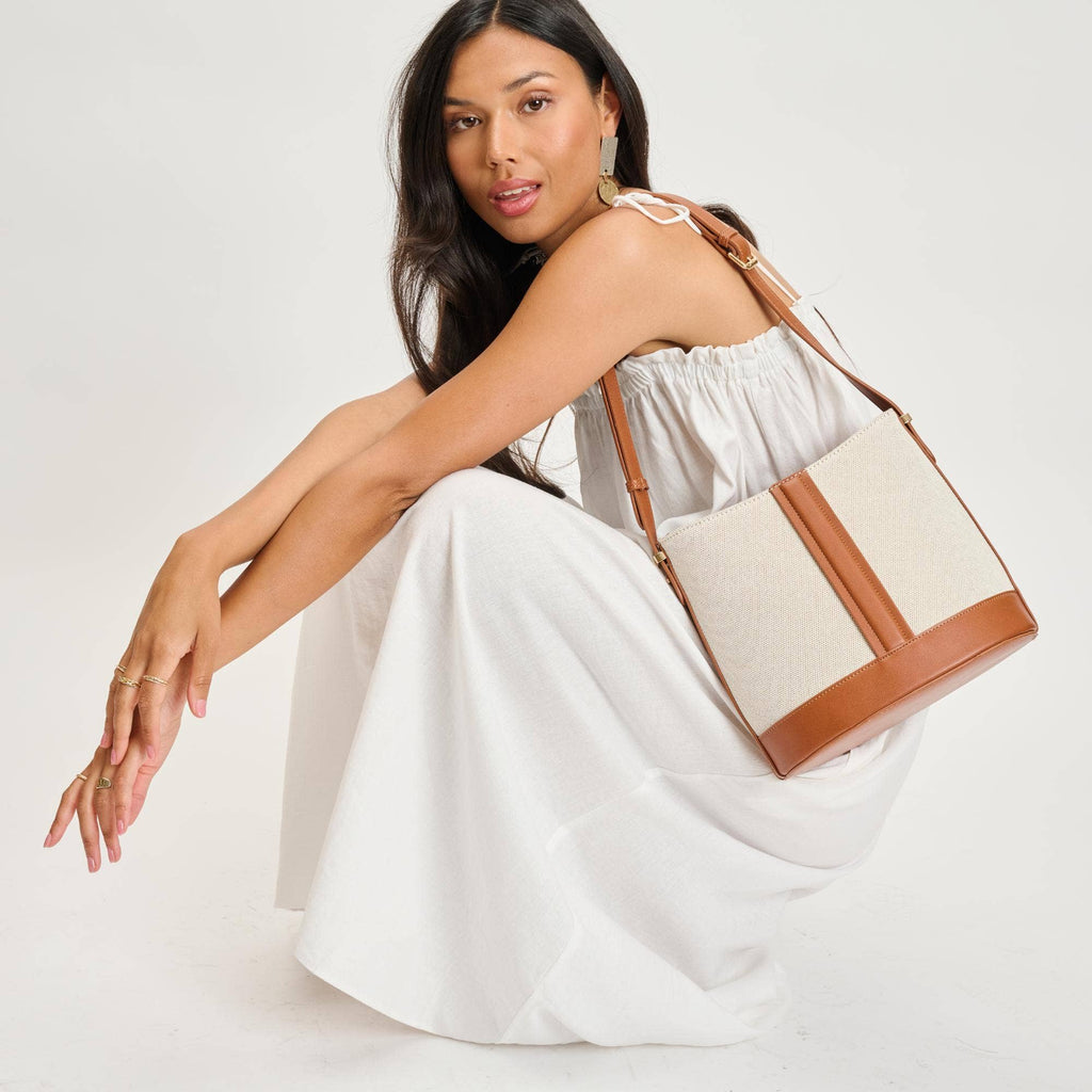 Urbana Bucket Bag- Tan